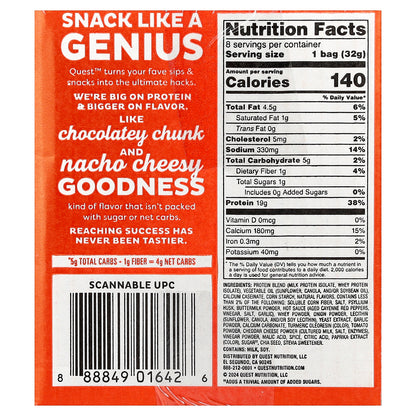 Quest Nutrition, Tortilla Style Protein Chips, Buffalo Ranch, 8 Bags, 1.1 oz (32 g) Each