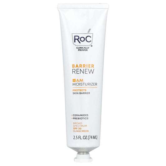 RoC, Barrier Renew, AM Moisturizer, SPF 30, Fragrance-Free, 2.5 fl oz (74 ml)