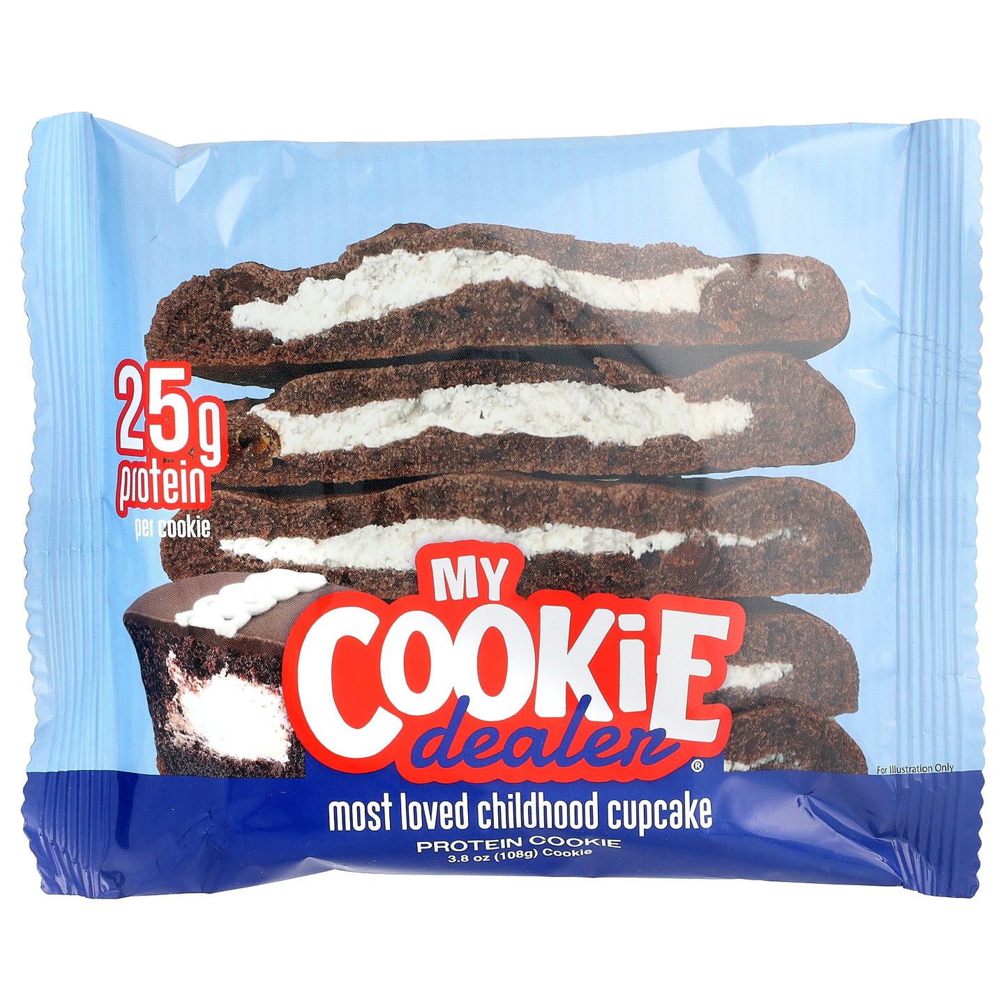 My Cookie Dealer Protein, Protein Cookie, Most Loved Childhood Cupcake, 12 Cookies, 3.8 oz (108 g) Each
