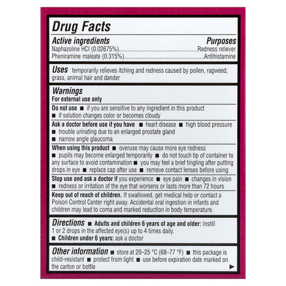 Opcon-A, Allergy Relief Eye Drops, 2 Bottles, 0.5 fl oz (15 ml) Each