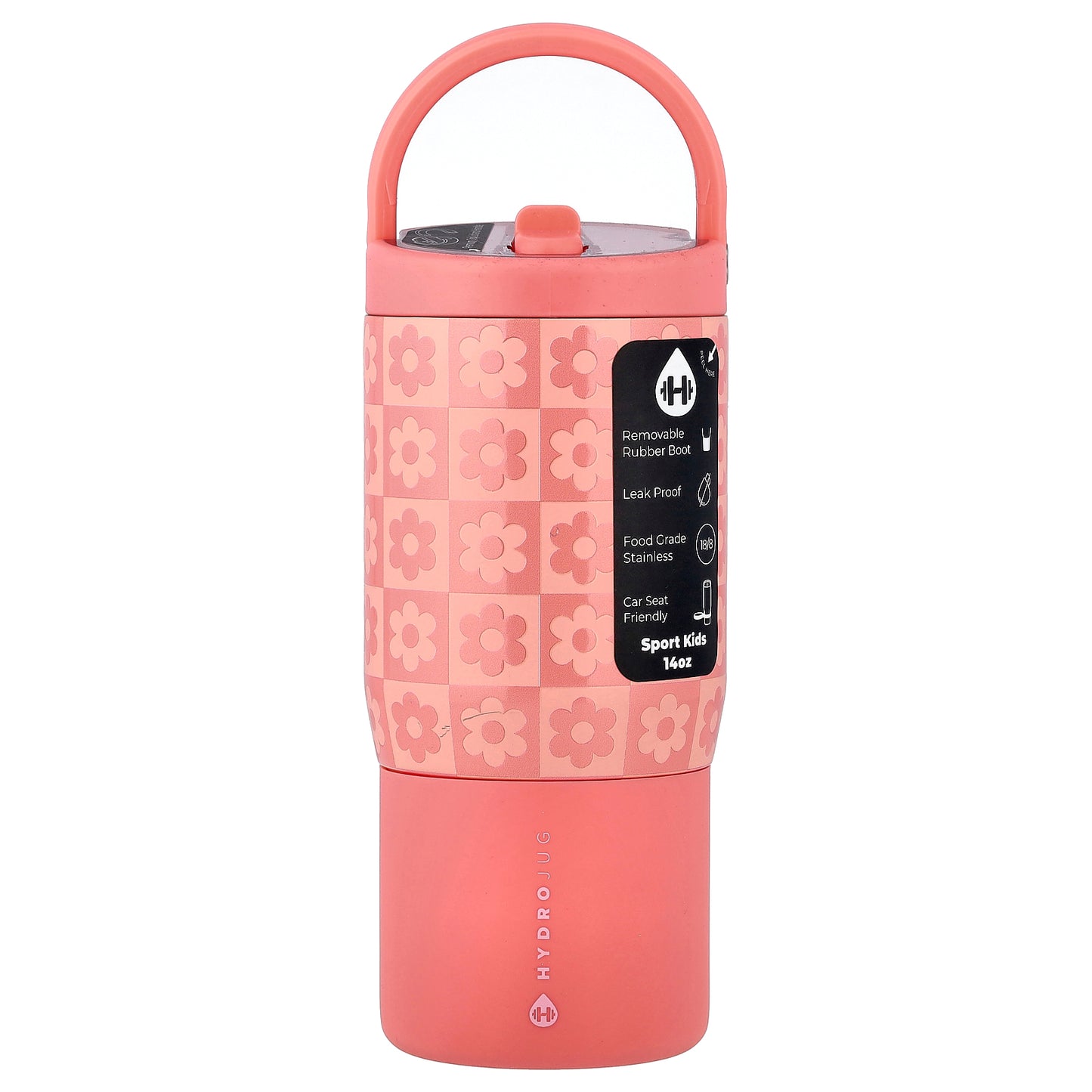 HydroJug, Sport Kids Bottle, Daisy Checkers, 14 oz