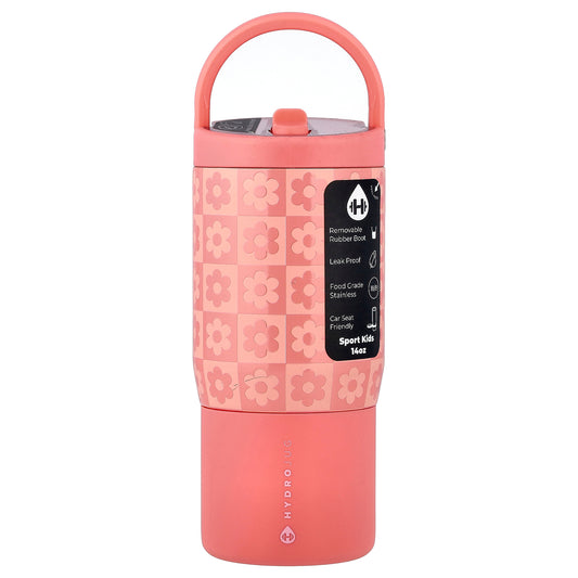 HydroJug, Sport Kids Bottle, Daisy Checkers, 14 oz