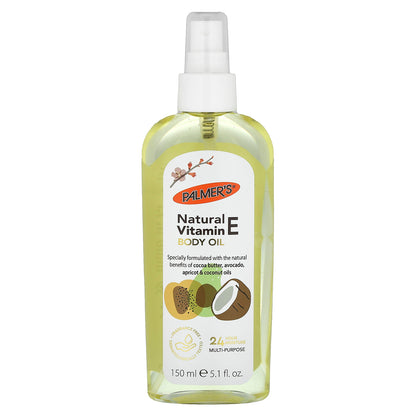 Palmer's, Natural Vitamin E Body Oil, Fragrance Free, 5.1 fl oz (150 ml)