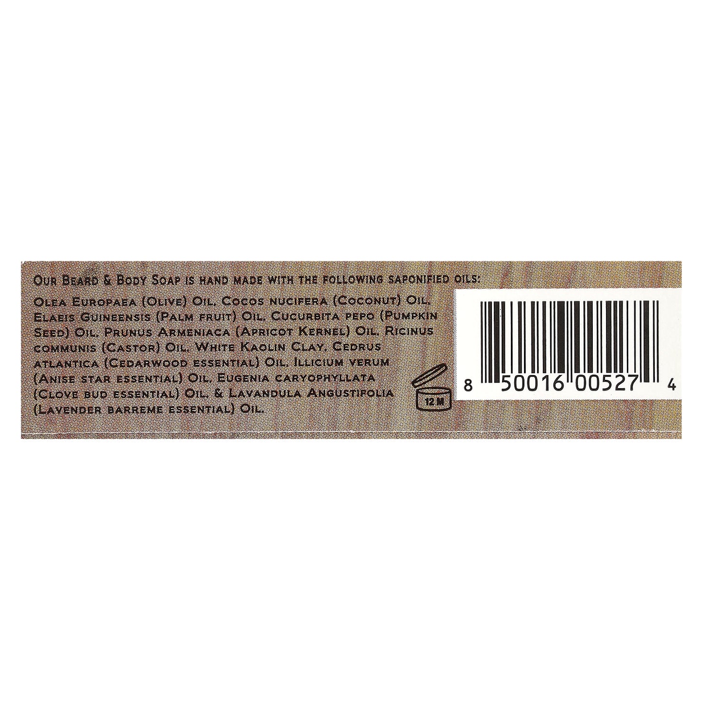 Honest Amish, Original Beard & Body Bar Soap, 1 Bar