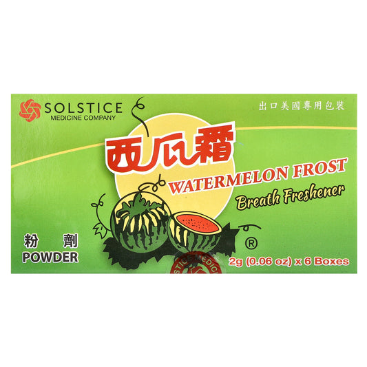 Sanjin, Breath Freshener, Watermelon Frost, Powder, 6 Pack, 0.06 oz (2 g) Each