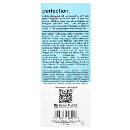 Natural Outcome, Oily Skin, Pore Perfection Cleanser, 8 oz (235 ml)