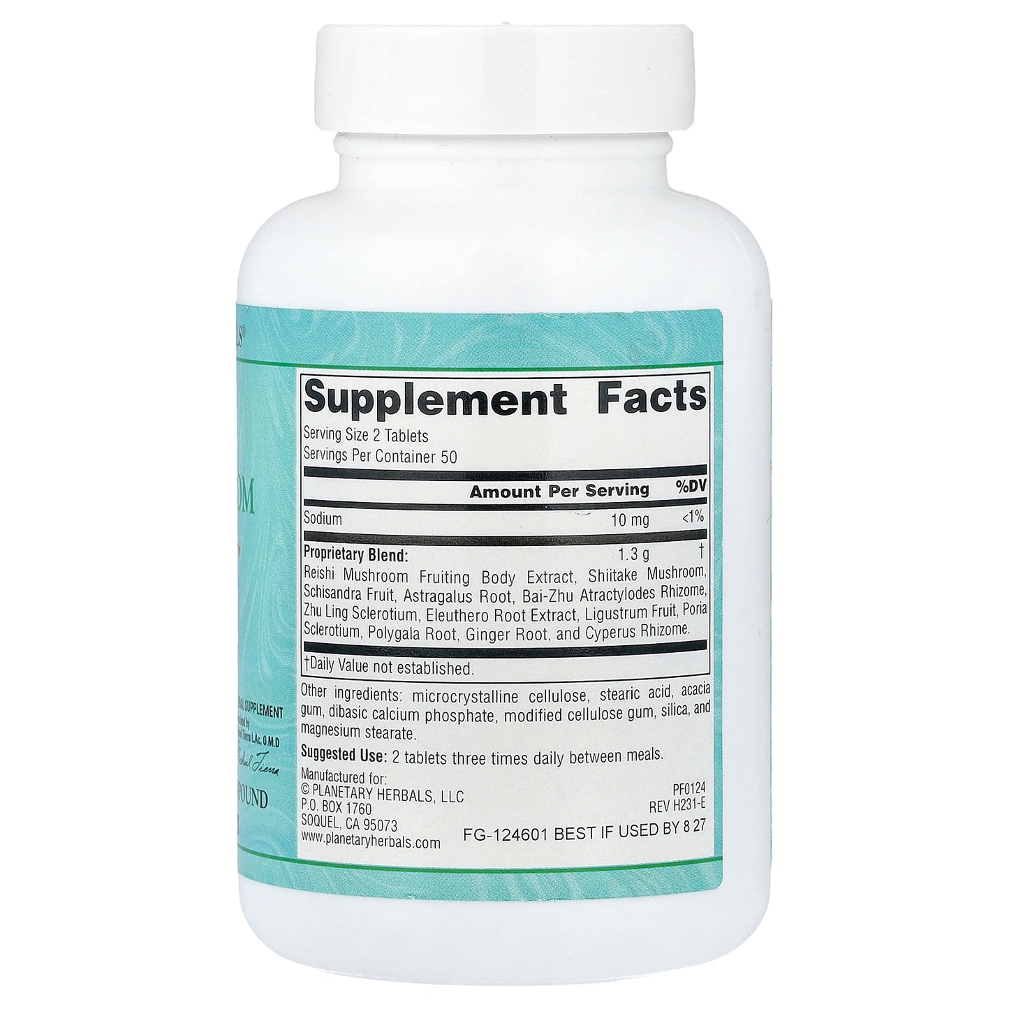 Planetary Herbals, Reishi Mushroom Supreme™, 100 Tablets