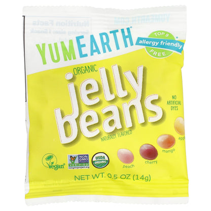 YumEarth, Organic Jelly Beans, 15 Snack Packs, 0.5 oz (14 g) Each