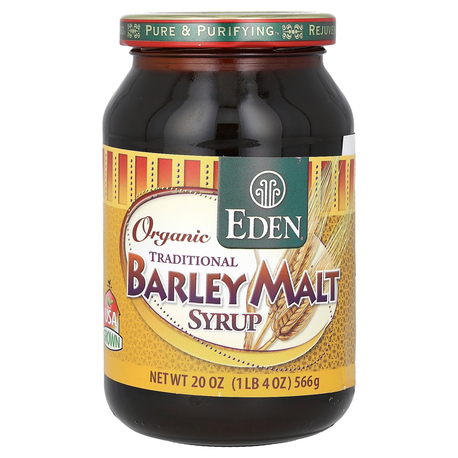 Eden Foods, Organic Traditional Barley Malt Syrup, 20 oz (566 g)