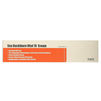 Purito, Sea Buckthorn Vital 70 Cream, 1.69 fl oz (50 ml)