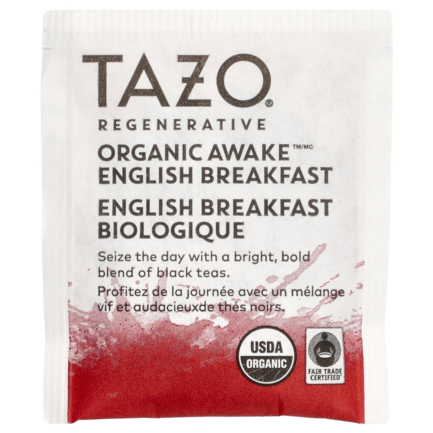 Tazo Teas, Regenerative, Black Tea, Organic Awake, English Breakfast, 16 Tea Bags, 1.4 oz (40 g)