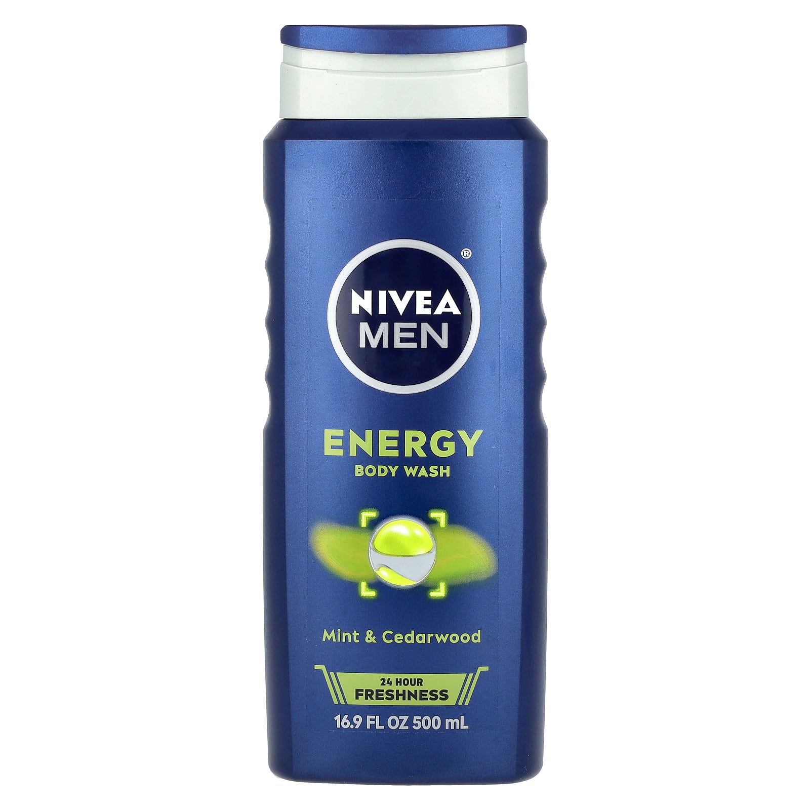 Nivea, Men, Energy Body Wash, Mint & Cedarwood, 16.9 fl oz (500 ml)