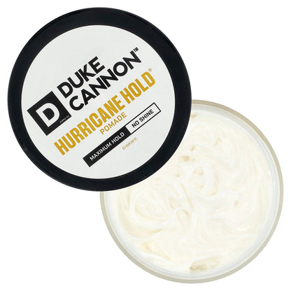 Duke Cannon Supply Co., Hurricane Hold® Pomade, Maximum Hold, No Shine, 4.6 oz (130 g)