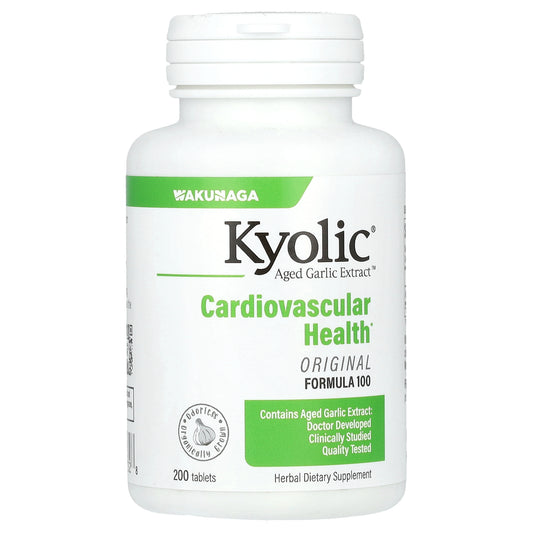 Kyolic, Aged Garlic Extract, Cardiovascular, Original Formula 100, 200 Tablets (300 mg per Tablet)