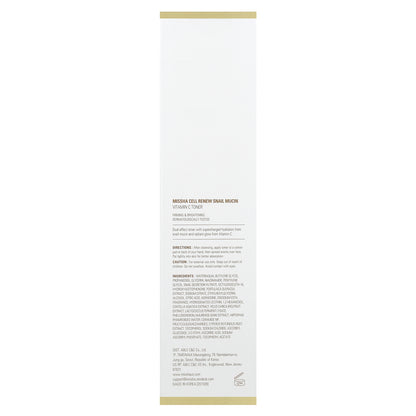 Missha, Cell Renew Snail Mucin, Vitamin C Toner, 5.07 fl oz (150 ml)