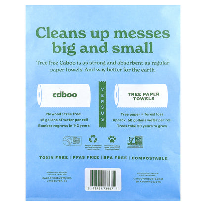 Caboo, Tree Free Paper Towels, 2 Rolls