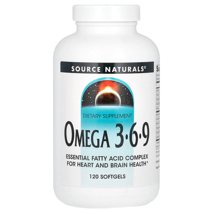 Source Naturals, Omega 3-6-9, 120 Softgels