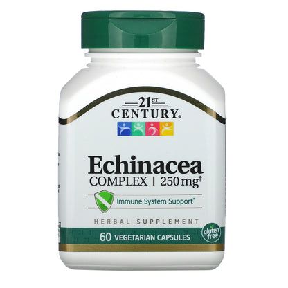 21st Century, Echinacea Complex, 250 mg, 60 Vegetarian Capsules (125 mg per Capsule)