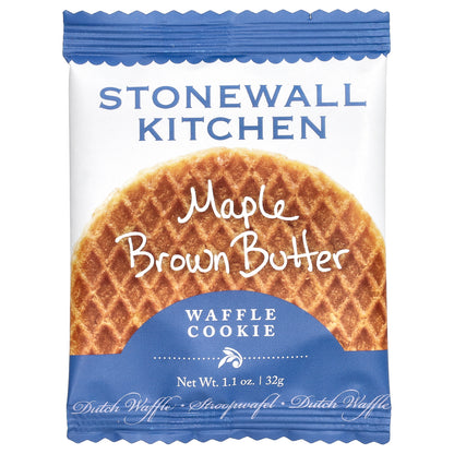 Stonewall Kitchen, Waffle Cookies, Maple Brown Butter, 8 Dutch Waffle Cookies, 1.1 oz (32 g) Each