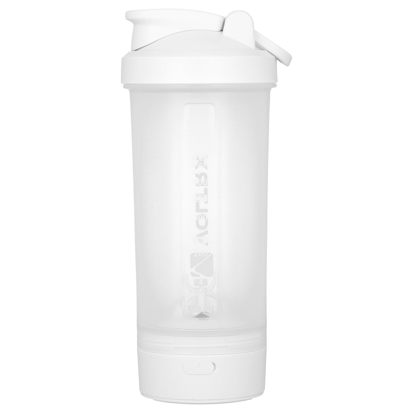 Voltrx, Merger, Protein Shaker USB C Rechargeable Bottle, White, 24 oz (700 ml)