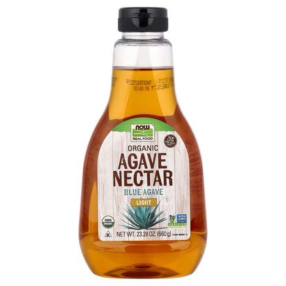 NOW Foods, Real Food, Organic Agave Nectar, Light, 23.28 oz (660 g)