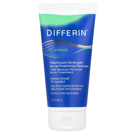 Cetaphil, Differin®, Maximum Strength Acne Foaming Cleanser, 5 fl oz (148 ml)