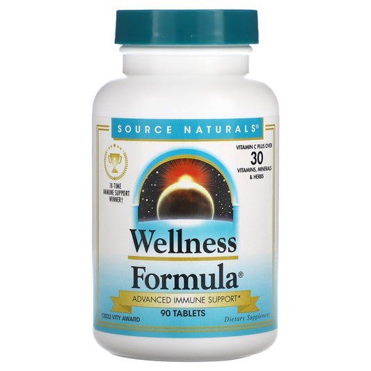 Source Naturals, Wellness Formula, Advanced Immune Support , 90 Tablets