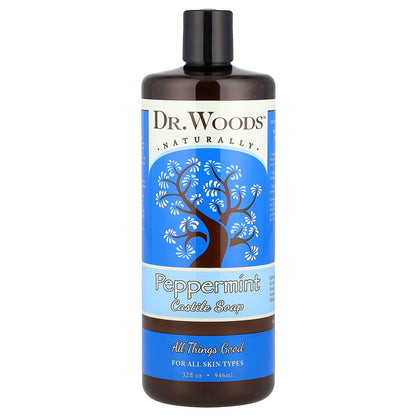 Dr. Woods, Peppermint Castile Soap, 32 fl oz (946 ml)
