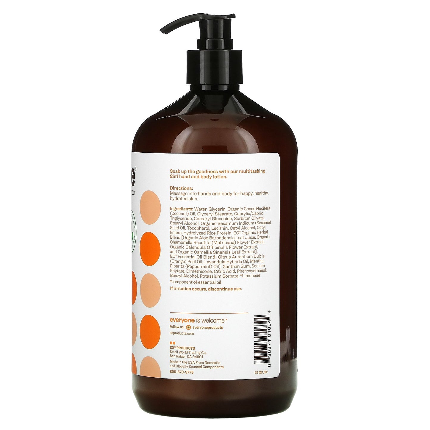 Everyone, Nourishing Hands and Body Lotion, Citrus + Mint, 32 fl oz (946 ml)