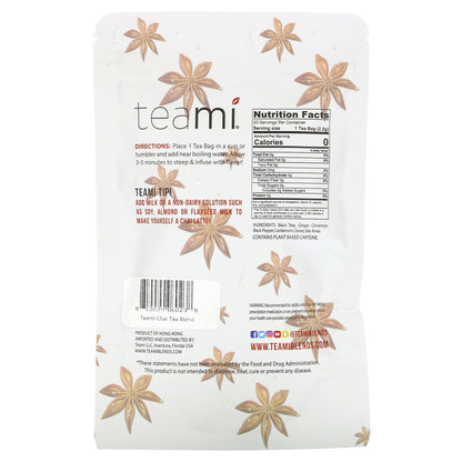 Teami, Chai Tea Blend, Cinnamon Aroma, 20 Tea Bags, 1.5 oz (44 g)