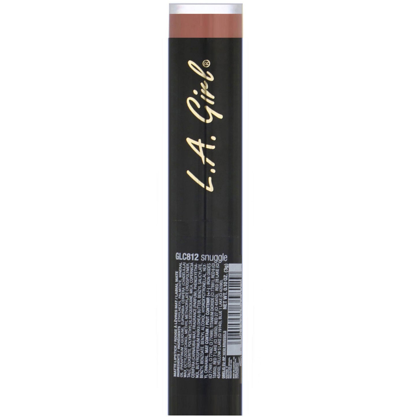 L.A. Girl, Matte Flat Velvet Lipstick, GLC812 Snuggle, 0.1 oz (3 g)