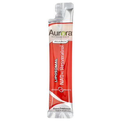 Aurora Nutrascience, Liposomal NAD+/Resveratrol, 32 Packets, 0.68 fl oz (20 ml) Each