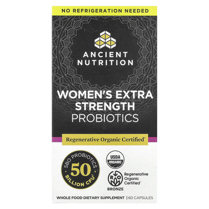 Ancient Nutrition, Women's Probiotics, 60 Capsules