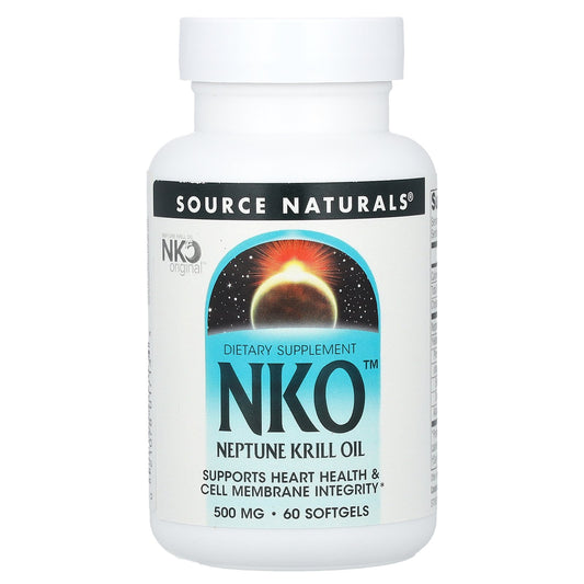 Source Naturals, NKO™, Neptune Krill Oil, 500 mg, 60 Softgels