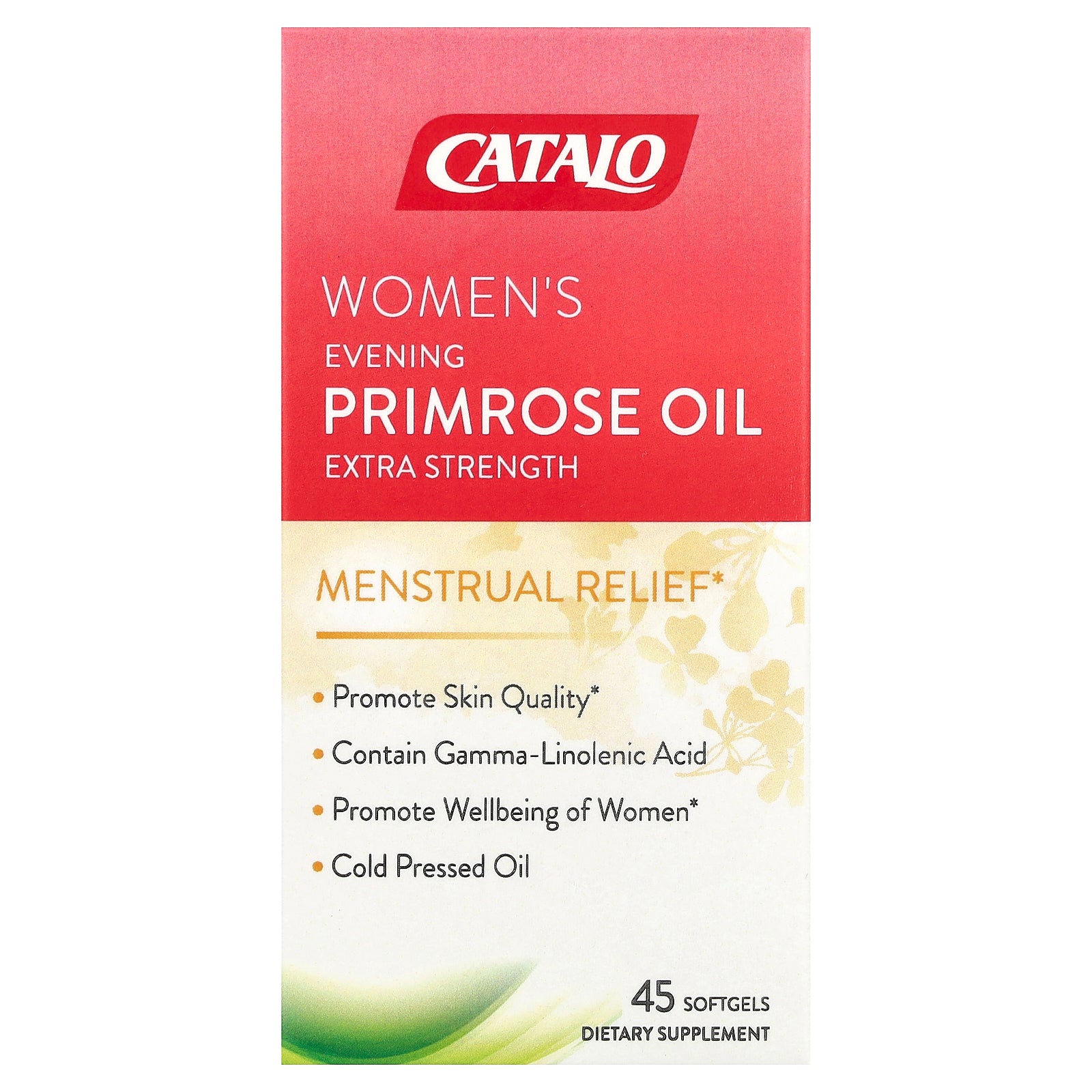 CATALO, Women's Evening Primrose Oil, Extra Strength, 45 Softgels