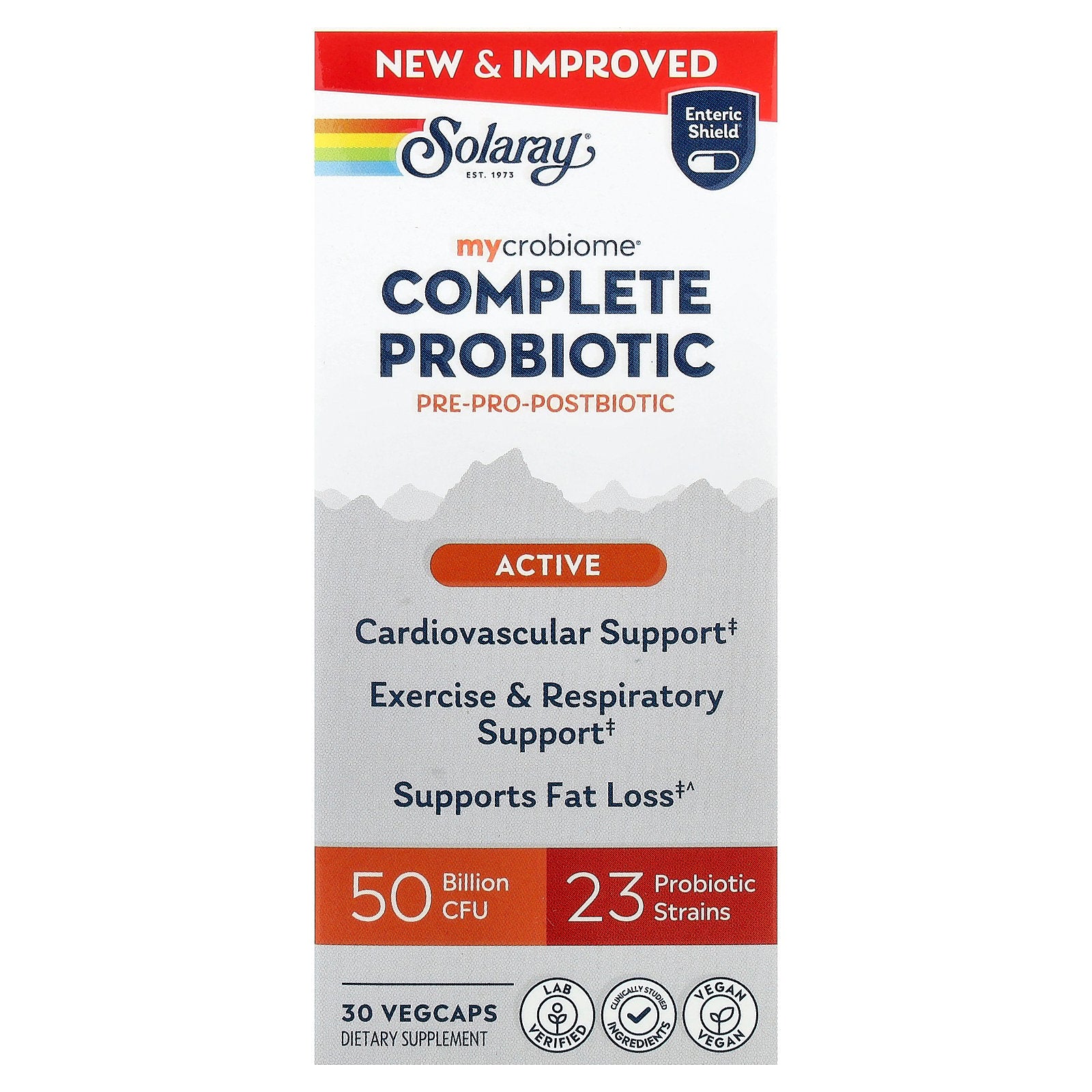 Solaray, Mycrobiome®, Complete Probiotic, Active, 30 VegCaps