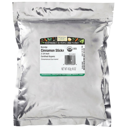 Frontier Co-op, Organic 2 3/4'' Korintje Cinnamon Sticks, 16 oz (453 g)
