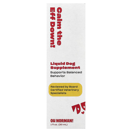 Oh Norman, Calm Down, Liquid Dog Supplement, 1 fl oz (30 ml)