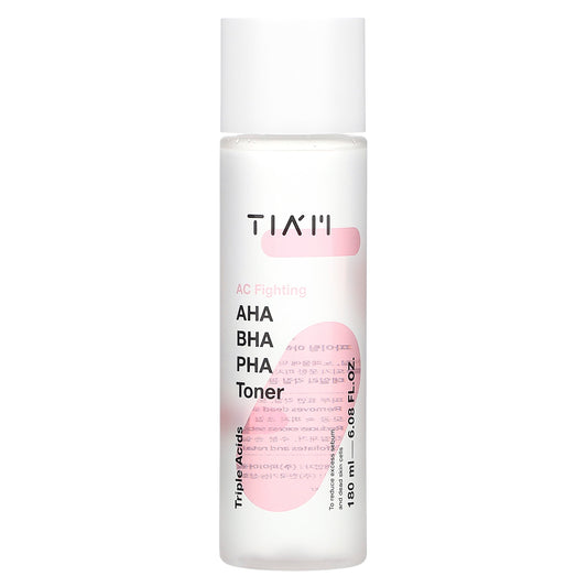 Tiam, AC Fighting, AHA, BHA, PHA Toner, 6.08 fl oz (180 ml)