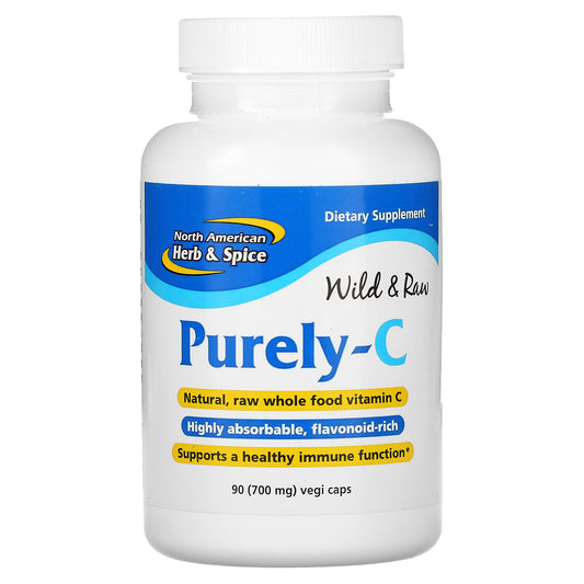 North American Herb & Spice, Purely-C, 700 mg, 90 Vegicaps