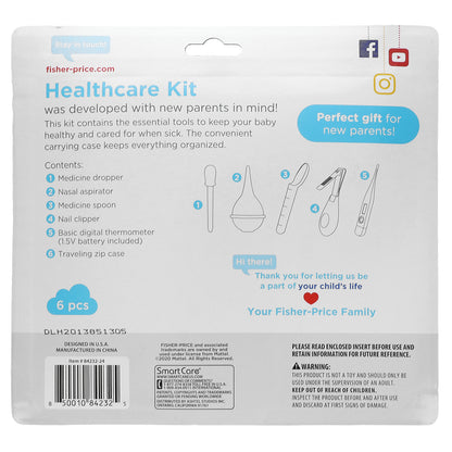 Fisher-Price, Healthcare Kit, 0+ Months, 6 Piece Kit