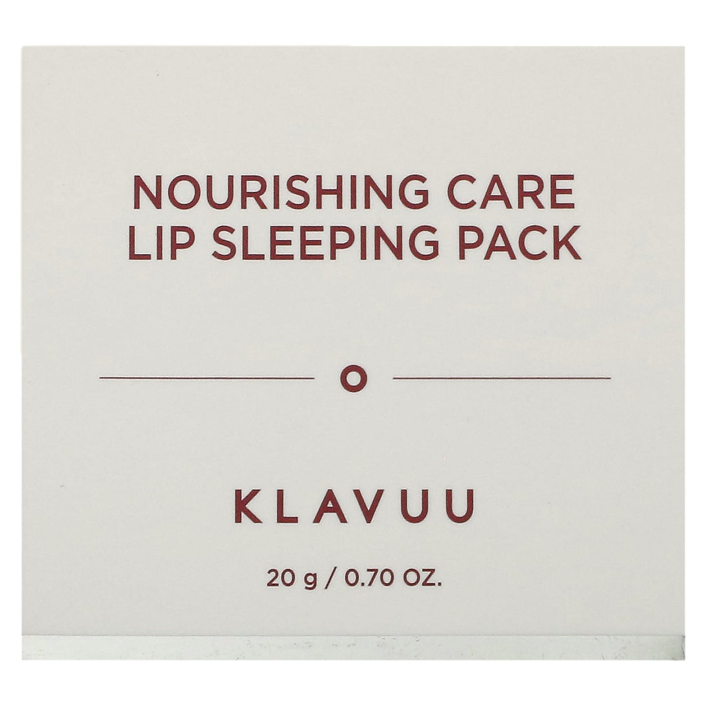 KLAVUU, Nourishing Care Lip Sleeping Pack, 0.70 oz (20 g)