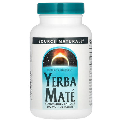 Source Naturals, Yerba Mate, 600 mg, 90 Tablets