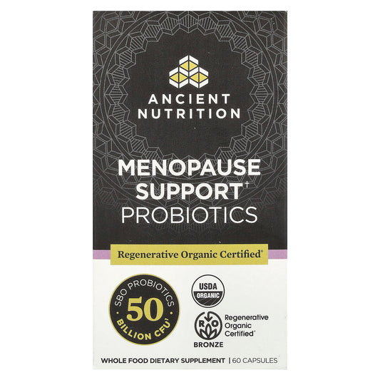 Ancient Nutrition, Menopause Support Probiotics, 50 Billion CFU, 60 Capsules