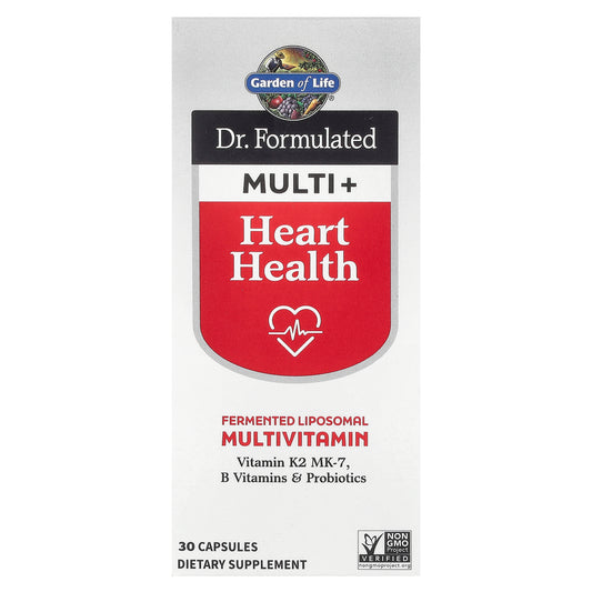 Garden of Life, Dr. Formulated Multi+, Heart Health, 30 Capsules