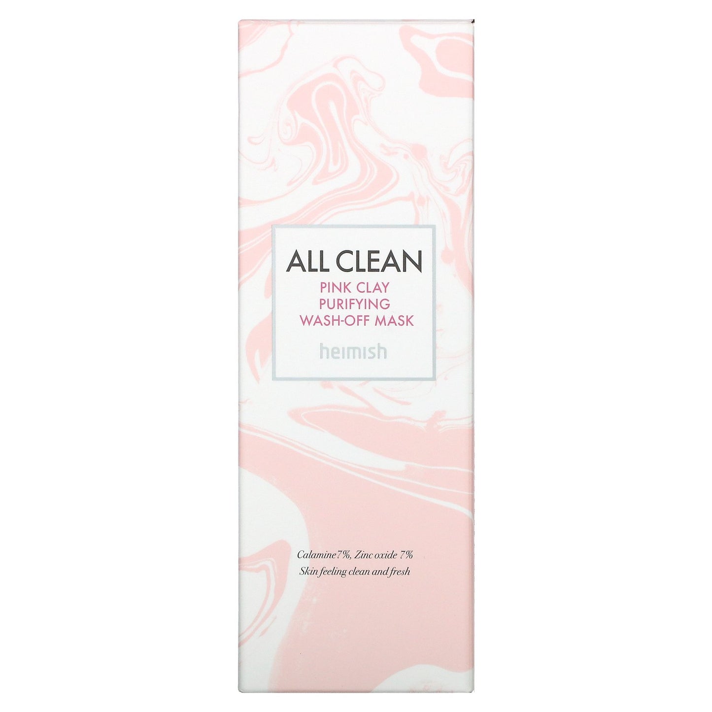 Heimish, All Clean, Pink Clay Purifying Wash-Off Mask, 5.29 oz (150 g)