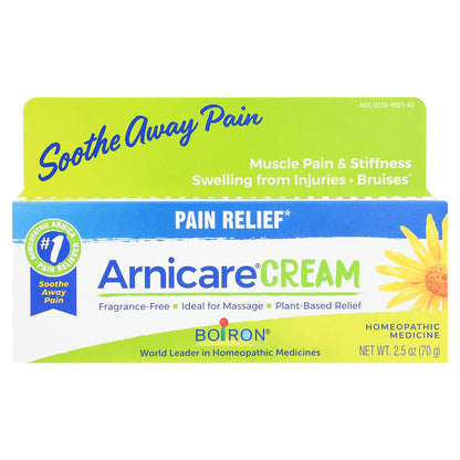 Boiron, Arnicare Cream, Pain Relief, Fragrance Free, 2.5 oz (70 g)