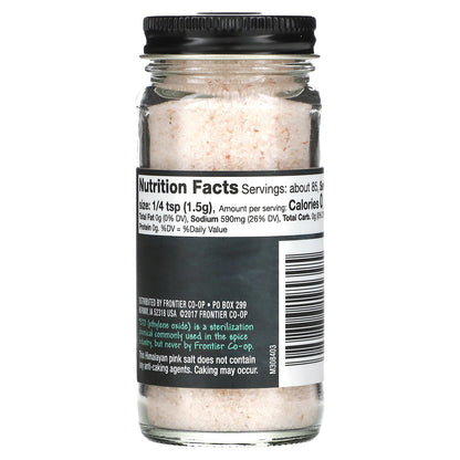 Frontier Co-op, Himalayan Pink Salt, Fine Grind, 4.48 oz (127 g)