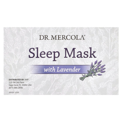 Dr. Mercola, Sleep Mask with Lavender, 1 Mask