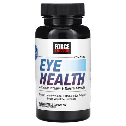 Force Factor, Complete Eye Health, Advanced Vitamin & Mineral Formula, 60  Vegetable Capsules